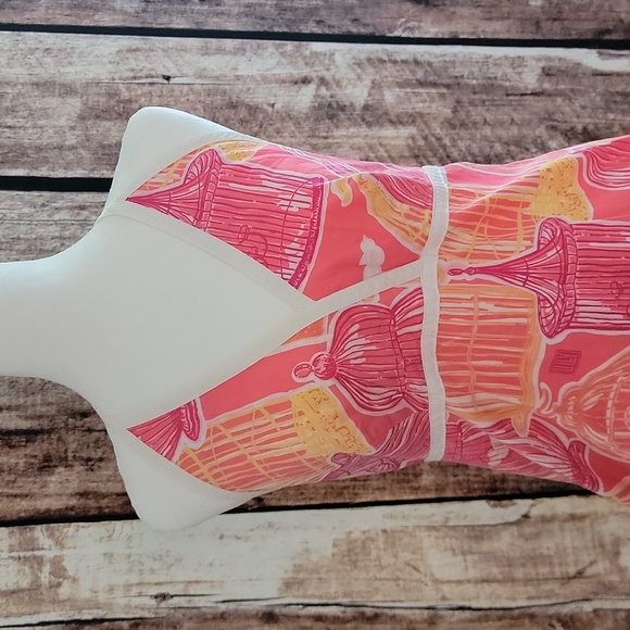 Lilly Pulitzer Size 8 Glow-in-the-dark Bird Cage Dress - Picture 2 of 7